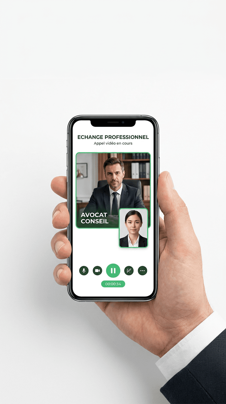 Étape 5 : échangez en visio avec votre avocat en toute confidentialité